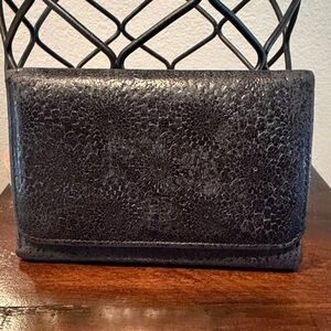 Hobo International Black Textured Wallet